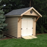 8x10 Gable shed with cantilever roof Greenfield
